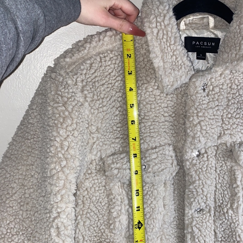 🪿NWT pacsun tan sherpa coat! - Picture 6 of 9